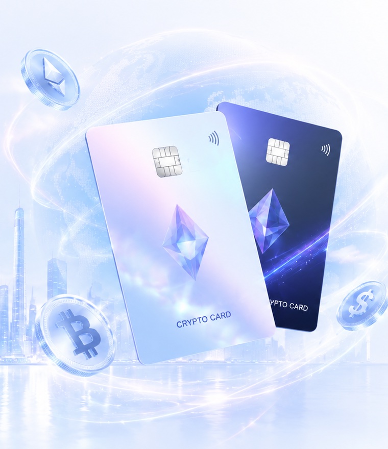 Preview of the KLF HONGKONG crypto card — spend your crypto directly.
